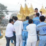ทำพิธี บวงสรวงและตั้งศาลพระภูมิ ในสำนักงานเทศบาลแห่งใหม่
