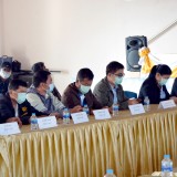 พิธีลงนามบันทึกข้อตกลงความร่วมมือ (MOU) การจัดการขยะมูลฝอยชุมชนโดยชุมชน และส่งมอบคืนถังขยะ ภายใต้โครงการจัดการขยะมูลฝอยแบบยั่งยืนสร้างตำบลน่าอยู่ ประจำปีงบประมาณ พ.ศ. ๒๕๖๔ จำนวน ๗ หมู่บ้าน