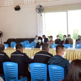 พิธีลงนามบันทึกข้อตกลงความร่วมมือ (MOU) การจัดการขยะมูลฝอยชุมชนโดยชุมชน และส่งมอบคืนถังขยะ ภายใต้โครงการจัดการขยะมูลฝอยแบบยั่งยืนสร้างตำบลน่าอยู่ ประจำปีงบประมาณ พ.ศ. ๒๕๖๔ จำนวน ๗ หมู่บ้าน