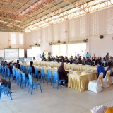 พิธีลงนามบันทึกข้อตกลงความร่วมมือ (MOU) การจัดการขยะมูลฝอยชุมชนโดยชุมชน และส่งมอบคืนถังขยะ ภายใต้โครงการจัดการขยะมูลฝอยแบบยั่งยืนสร้างตำบลน่าอยู่ ประจำปีงบประมาณ พ.ศ. ๒๕๖๔ จำนวน ๗ หมู่บ้าน