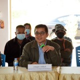 พิธีลงนามบันทึกข้อตกลงความร่วมมือ (MOU) การจัดการขยะมูลฝอยชุมชนโดยชุมชน และส่งมอบคืนถังขยะ ภายใต้โครงการจัดการขยะมูลฝอยแบบยั่งยืนสร้างตำบลน่าอยู่ ประจำปีงบประมาณ พ.ศ. ๒๕๖๔ จำนวน ๗ หมู่บ้าน