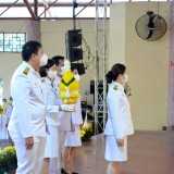 ร่วมพิธีวางพานพุ่มและถวายบังคม เนื่องในวันคล้ายวันบรมราชสมภพ พระบาทสมเด็จพระบรมชนกาธิเบศร มหาภูมิพลอดุลยเดชมหาราช บรมนาถบพิตร วันชาติ และวันพ่อแห่งชาติ ๕ ธันวาคม ๒๕๖๓