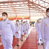 ร่วมพิธีวางพานพุ่มและถวายบังคม เนื่องในวันคล้ายวันบรมราชสมภพ พระบาทสมเด็จพระบรมชนกาธิเบศร มหาภูมิพลอดุลยเดชมหาราช บรมนาถบพิตร วันชาติ และวันพ่อแห่งชาติ ๕ ธันวาคม ๒๕๖๓
