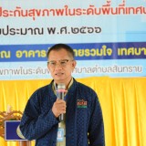 โครงการอบรมเชิงปฏิบัติการเพื่อจัดทำแผนพัฒนาสุขภาพชุมชน สำหรับการดำเนินงานกองทุนหลักประกันสุขภาพในระดับพื้นที่เทศบาลตำบลสันทราย ประจำปีงบประมาณ พ.ศ. ๒๕๖๖