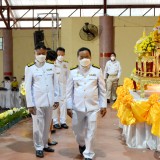 พิธีวางพานพุ่มดอกไม้และพิธีถวายบังคมวันพ่อแห่งชาติ ๕ ธันวาคม ๒๕๖๕