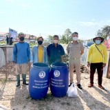 โครงการพัฒนาศูนย์การเรียนรู้เศรษฐกิจพอเพียงตำบลสันทราย กิจกรรมการทำปุ๋ยหมักจากเศษใบไม้เพื่อลดการเผา