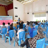 โครงการส่งเสริมและพัฒนาอาชีพผู้พิการ (กิจกรรมฝึกอบรมการทำน้ำยาล้างจาน)