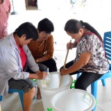 โครงการส่งเสริมและพัฒนาอาชีพผู้พิการ (กิจกรรมฝึกอบรมการทำน้ำยาล้างจาน)