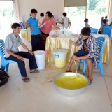 โครงการส่งเสริมและพัฒนาอาชีพผู้พิการ (กิจกรรมฝึกอบรมการทำน้ำยาล้างจาน)