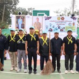 ร่วมกิจกรรมจิตอาสา"พัฒนาสนามกีฬากลางอำเภอฝาง"