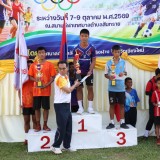 พิธีเปิด-ปิด การแข่งขันกีฬา ตามโครงการแข่งขันกีฬาสัมพันธ์เด็กและเยาวชนในเขตตำบลสันทราย ประจำปีงบประมาณ พ.ศ. ๒๕๗๐