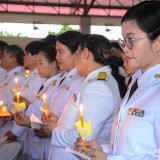 ร่วมพิธีวางพานพุ่มถวายราชสักการะและจุดเทียนถวายพระพรชัยมงคล เนื่องในโอกาสวันเฉลิมพระชนมพรรษา สมเด็จพระนางเจ้าสุทิดา พัชรสุธาพิมลลักษณ พระบรมราชินี