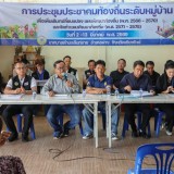 การประชุมประชาคมท้องถิ่น ระดับหมู่บ้านเพื่อเพิ่มเติม/เปลี่ยนแปลงแผนพัฒนาท้องถิ่น (พ.ศ.๒๕๖๖-๒๕๗๐) และจัดทำแผนพัฒนาท้องถิ่น (พ.ศ.๒๕๗๑-๒๕๗๕) 