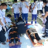 โครงการการฝึกการป้องกันและบรรเทาสาธารณภัย กรณีแผ่นดินไหว ประจำปี ๒๕๖๖ อำเภอฝาง จังหวัดเชียงใหม่