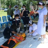 โครงการการฝึกการป้องกันและบรรเทาสาธารณภัย กรณีแผ่นดินไหว ประจำปี ๒๕๖๖ อำเภอฝาง จังหวัดเชียงใหม่