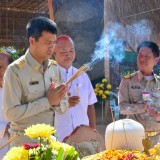 พิธีวางศิลาฤกษ์รูปเหมือนครูบาศรีวิชัย ณ วัดศรีมงคล ต.สันทราย อ.ฝาง จ.เชียงใหม่