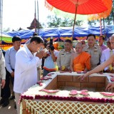 พิธีวางศิลาฤกษ์รูปเหมือนครูบาศรีวิชัย ณ วัดศรีมงคล ต.สันทราย อ.ฝาง จ.เชียงใหม่