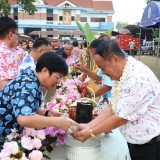 งานสระเกล้าดำหัว นายกเทศมนตรี ประธานสภาเทศบาล และปลัดเทศบาลตำบลสันทราย ประจำปี พ.ศ. ๒๕๖๙